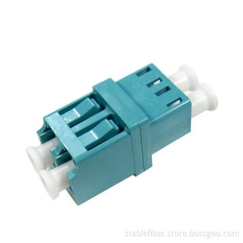 OM3 LC Fiber Optic Adapter/Connector/Coupler with MM Bronze Sleeve, Used in Fiber Transmission Syste